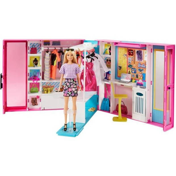 Barbie de luxe kleedkamer