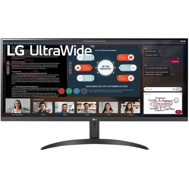 UltraWide PC-scherm - LG - 34WP500 - 34 UWFHD - IPS-paneel - 5 ms - 75 Hz - 2 x HDMI - AMD FreeSync