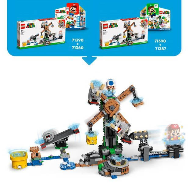 Lego 71390 super mario destruction of the reznors uitbreidingsset kinderspeelgoed 6 jaar