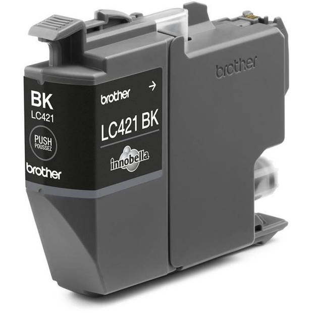 LC421BK Inktcartridge - BROTHER - Zwart Standaardcapaciteit 200 pagina's - Voor DCP-J1050DW, MFC-J1010DW en DCP-J1140DW