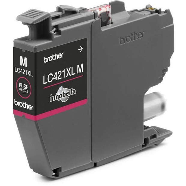 LC421XLM Inktcartridge - BROTHER - 500 pagina's High Yield Magenta - Voor DCP-J1050DW, MFC-J1010DW en DCP-J1140DW
