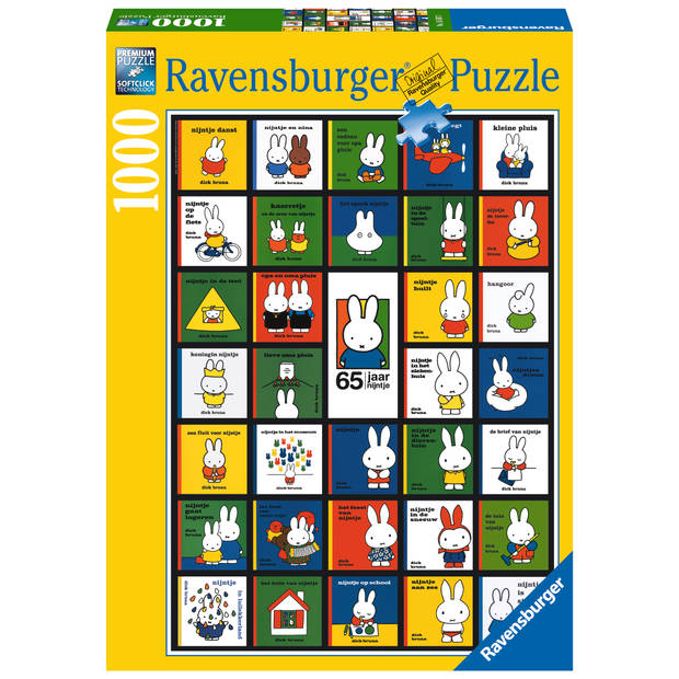 Ravensburger bookcover puzzel 65 jaar Nijntje - 1000 stukjes