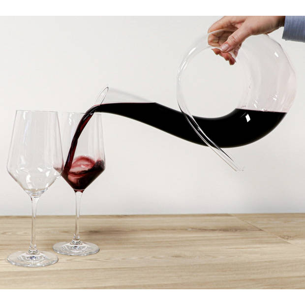 Vinata Roma decanter - 1.7 Liter - Karaf kristal - Wijn decanteerder - Handgemaakte wijn beluchter