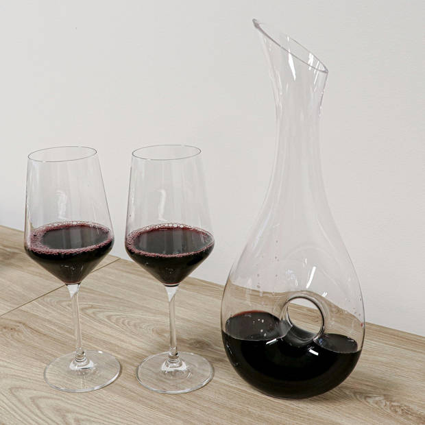 Vinata Liguria decanter - 1.2 Liter - Karaf kristal - Wijn decanteerder - Handgemaakte wijn beluchter