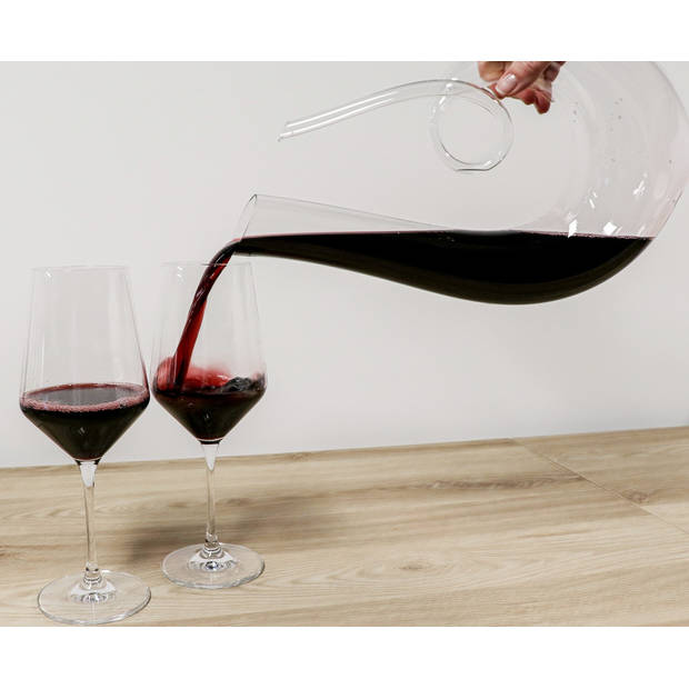 Vinata Calabria decanter - 1.5 Liter - Karaf kristal - Wijn decanteerder - Handgemaakte wijn beluchter