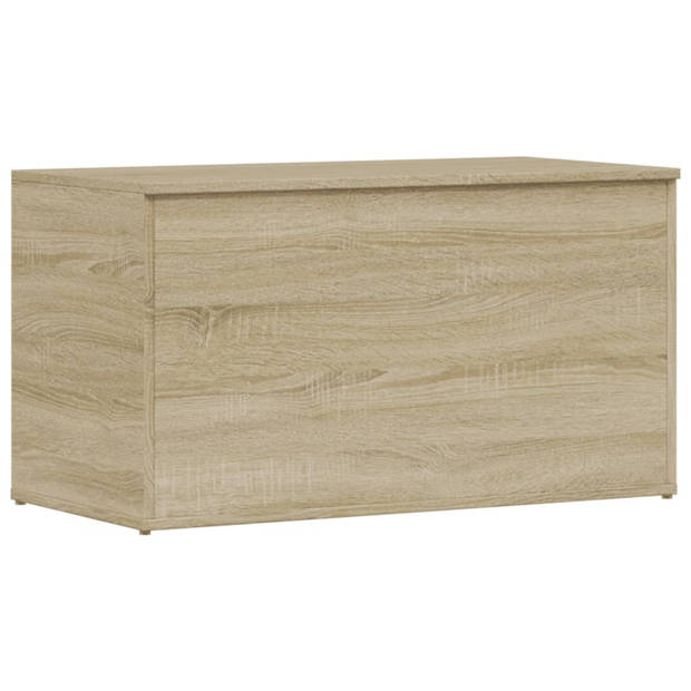 vidaXL Opbergkist 84x42x46 cm bewerkt hout sonoma eikenkleurig