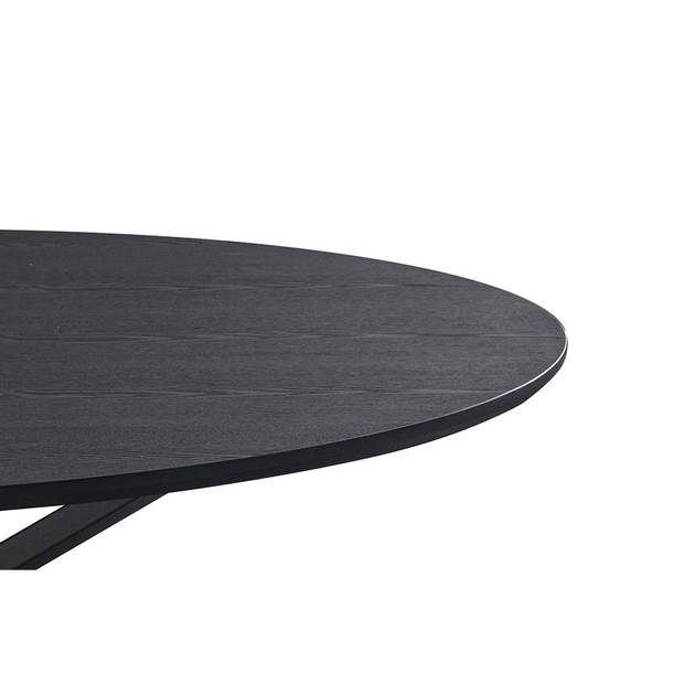 Eettafel rond Ronsi zwart 150cm ronde tafel