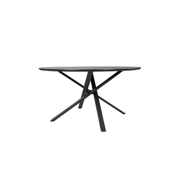 Eettafel rond Ronsi zwart 150cm ronde tafel