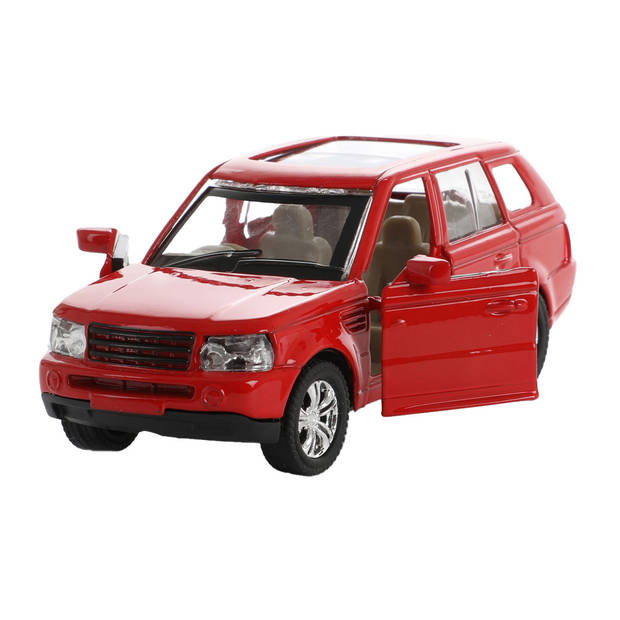 Toi Toys Auto pull back met caravan 1:48