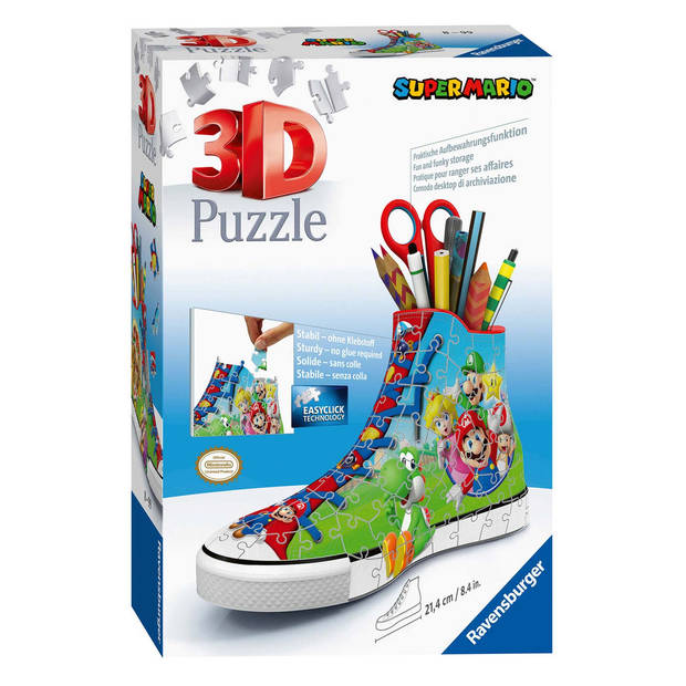 Ravensburger 3D puzzel Super Mario sneaker pennenbak