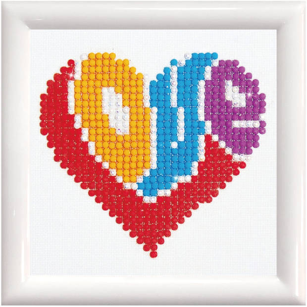 DIAMOND DOTZ Love Diamond Painting, 649 Dotz, 10x10 cm