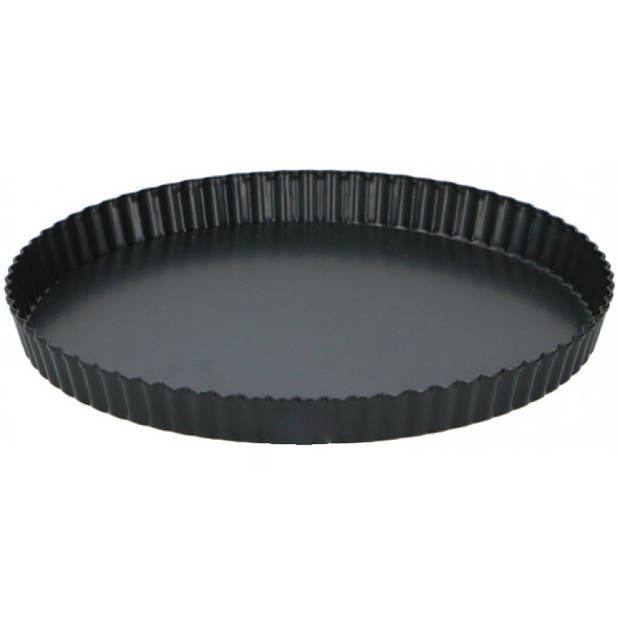 Alpina bakvorm quiche staal 28 x 3,5 cm zwart