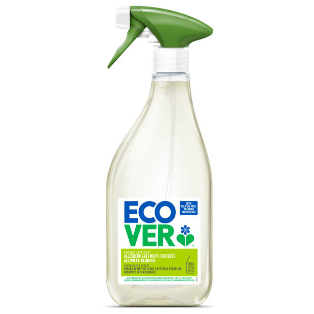 Ecover - Allesreiniger Spray - Lemongrass & Orange - Krachtig tegen Vet & Vuil - 6 x 500 ml - Voordeelverpakking