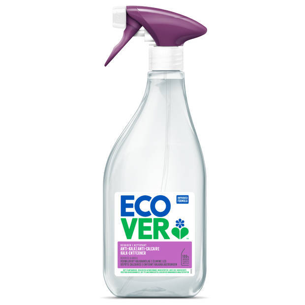 Ecover - Kalkreiniger Spray - Berries & Basil - Verwijdert kalkaanslag - 6 x 500 ML - Voordeelverpakking