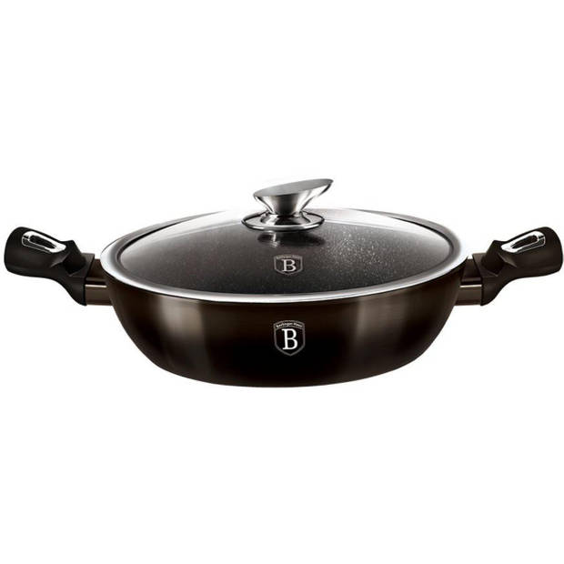 Berlinger Haus Braadpan Shiny Black 6,1 Liter 28 Cm Aluminium