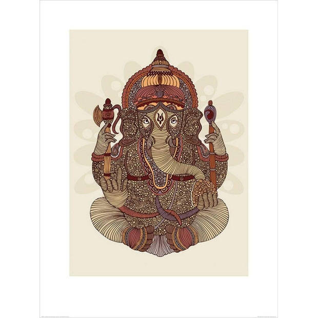 Kunstdruk Valentina Ramos - Ganesha 60x80cm