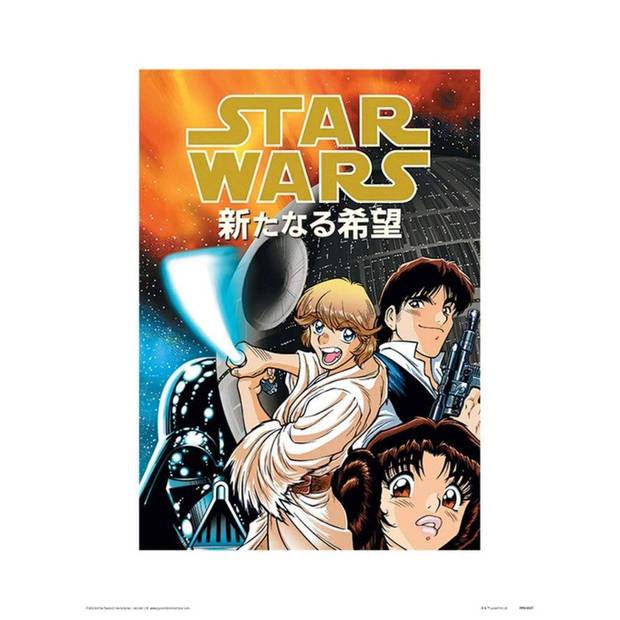 Kunstdruk Star Wars Anime Assault 30x40cm