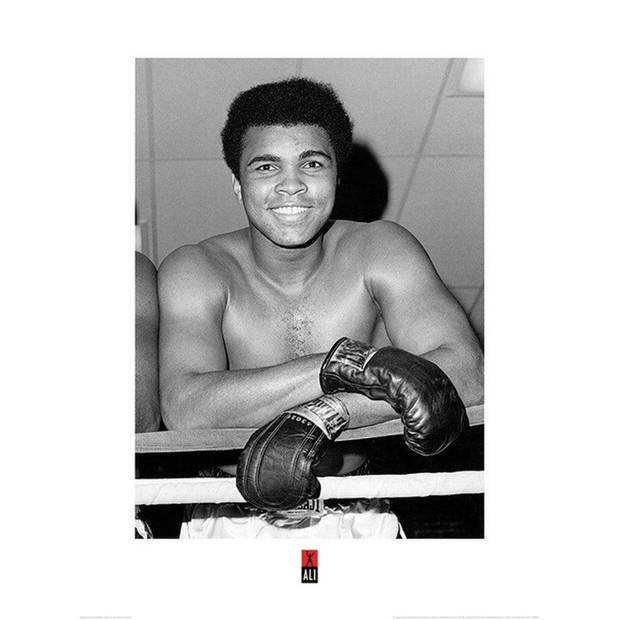 Kunstdruk Muhammad Ali Smile 60x80cm