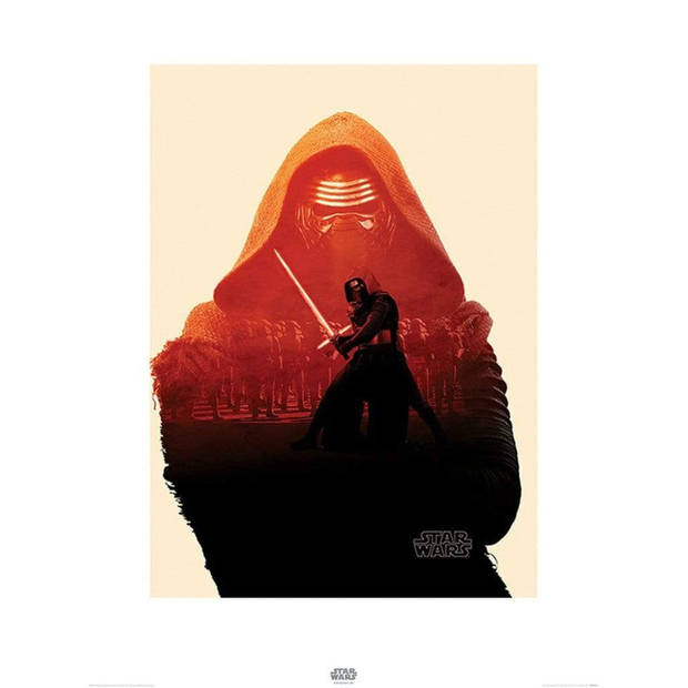 Kunstdruk Star Wars Episode VII Kylo Ren Tri 60x80cm