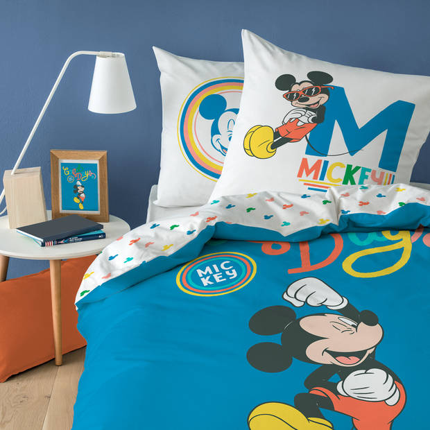 Disney Mickey Mouse Dekbedovertrek Good Days - Eenpersoons - 140 x 200 cm - Katoen