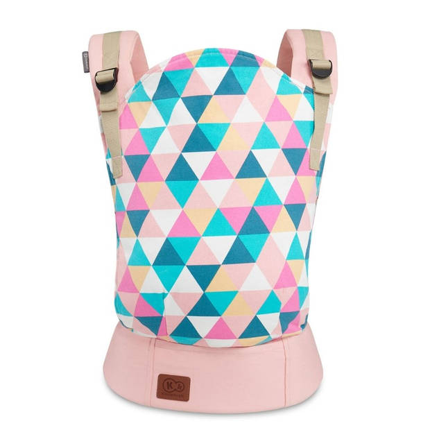 Kinderkraft - Draagzak - Draagzak baby - 0.7 kg - Roze - Zeer compact opvouwbaar - Vanaf 3 maanden - 2 Draagposities