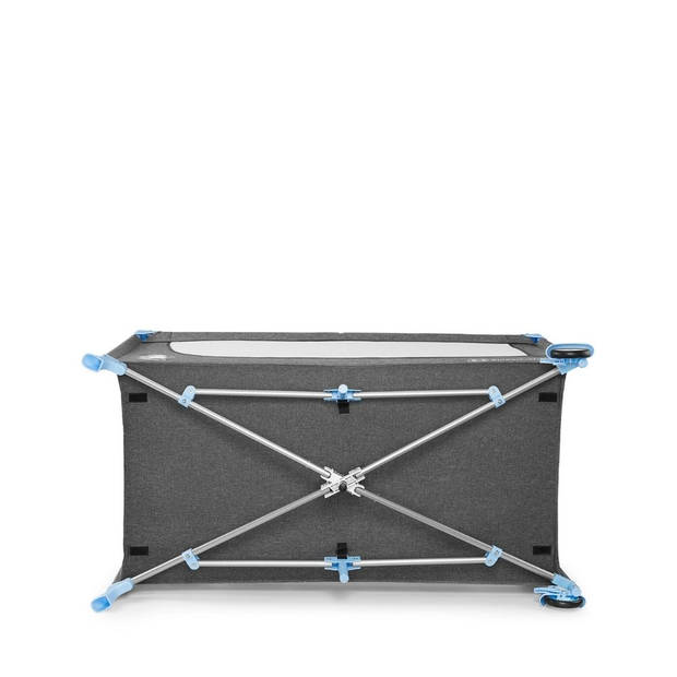 Kinderkraft - Reisbedje - Campingbedje - Joy - 126 x 65 x 76 cm - 8,5 kg - Blauw - Eenvoudig inklapbaar