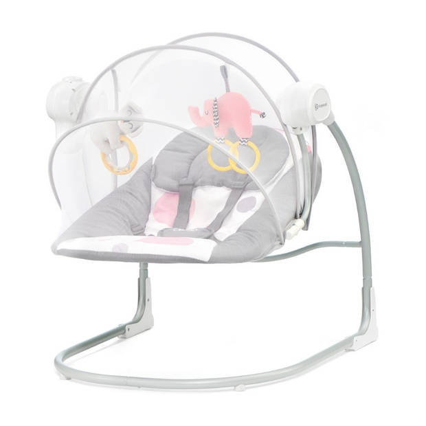 Kinderkraft - Minky - Babyswing - Babyschommel - Schommelstoel - 66 x 64 x 63 cm - 4 kg - Roze
