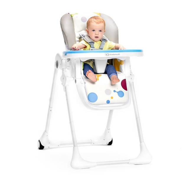 Kinderkraft - Kinderstoel - Kinderzetel - Yummy - 55 x 105 cm (B x L) - 9.5kg - Roze - Makkelijk inklapbaar