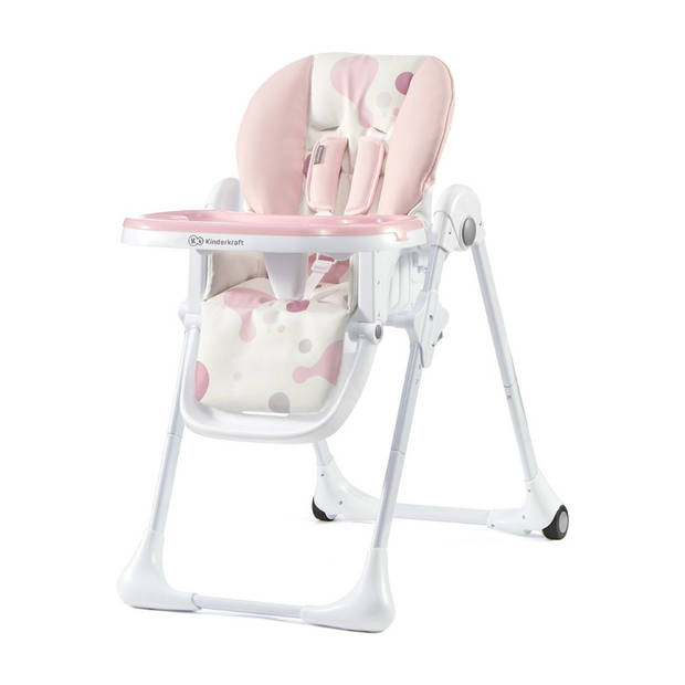 Kinderkraft - Kinderstoel - Kinderzetel - Yummy - 55 x 105 cm (B x L) - 9.5kg - Roze - Makkelijk inklapbaar