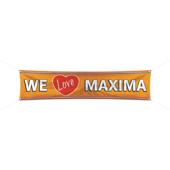 We love Maxima spandoek 180x40 cm - Feestbanieren