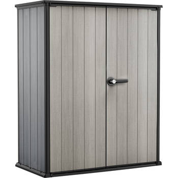 Keter High Store+ Opbergkast - 1400L - 140x73.6x170.4cm - Grijs