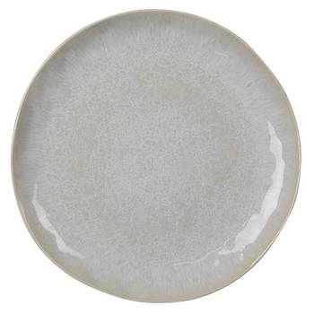 Clayre & Eef Witte Groot bord Ø 28*3 cm 6CEFP0101