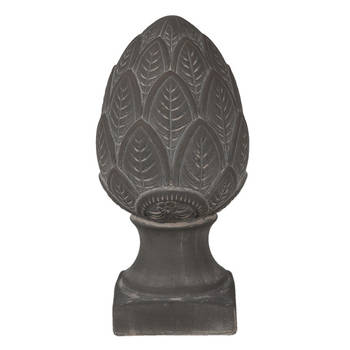 Clayre & Eef Grijze Decoratie dennenappel Ø 13*26 cm 6TE0398M