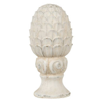 Clayre & Eef Beige Decoratie dennenappel Ø 10*18 cm 6TE0394