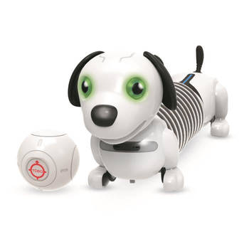 Ycoo door silverlit junior robo dackel - 88578 - 25 cm - autonome uitschuifbare hond die je volgt