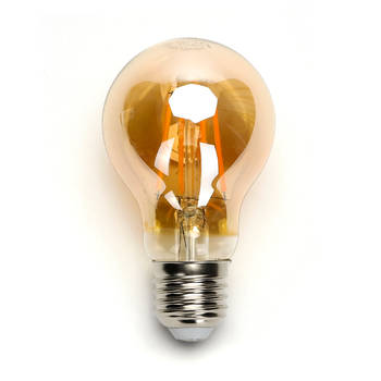 Aigostar LED Filament A60 4W - E27 fitting - 2200K - Amber - Set van 5 stuks