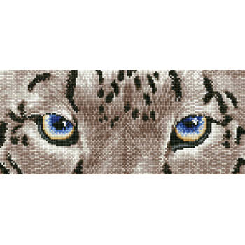 DIAMOND DOTZ Snow Leopard Spy Diamond Painting, 8.906 Dotz, 42x18 cm
