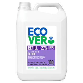 Ecover - Vloeibaar Wasmiddel 5L Color Appelbloesem Freesia - Voordeelverpakking