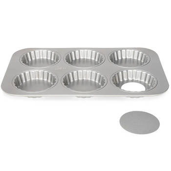 Patisse Mini Quichevormpjes Silver Top - 6 stuks