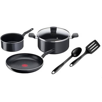 Tefal c2679002 start'easy set 6 stuks antiaanbaklaag, compatibel met alle kookplaten inclusief inductie