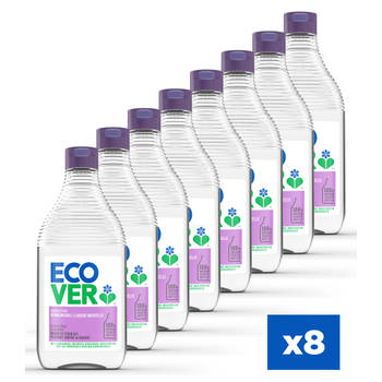 Ecover - Afwasmiddel - Lelie & Lotus - Krachtig tegen vet - 8 x 450 ml - Voordeelverpakking