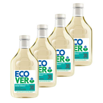 Ecover - Vloeibaar Wasmiddel Universal - Kamperfoelie & Jasmijn - Voordeelverpakking 4 x 1,5 l - 120 Wasbeurten