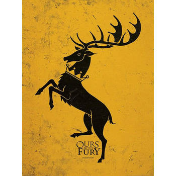 Kunstdruk Game of Thrones Baratheon 60x80cm