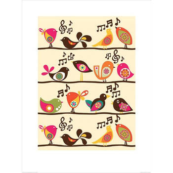 Kunstdruk Valentina Ramos - Singing Birds 60x80cm