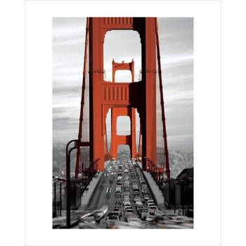 Kunstdruk Golden Gate Bridge San Francisco 60x80cm