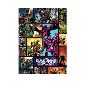 Kunstdruk Guardians of The Galaxy Comics 60x80cm