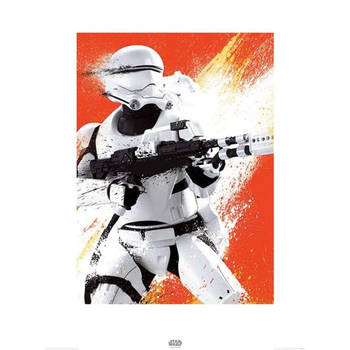 Kunstdruk Star Wars Episode VII Flametrooper Paint 60x80cm