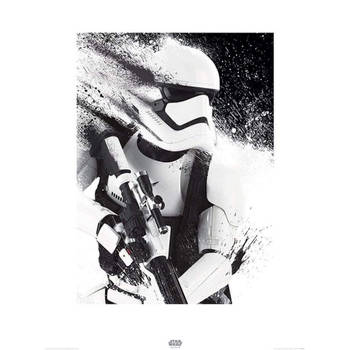 Kunstdruk Star Wars Episode VII Stormtrooper Paint 60x80cm
