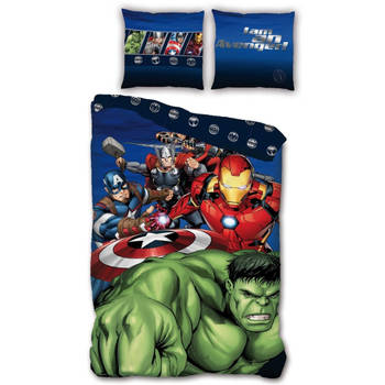 Marvel Avengers Dekbedovertrek Hulk - Eenpersoons - 140 x 200 cm - Polyester