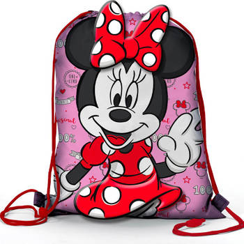 Disney Minnie Mouse Gymbag Strik - 36,5 x 31,5 cm - Polyester